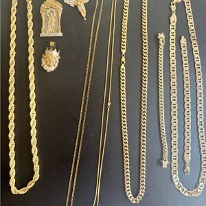 925 bonded 1/10th 10k gold pieces. $500